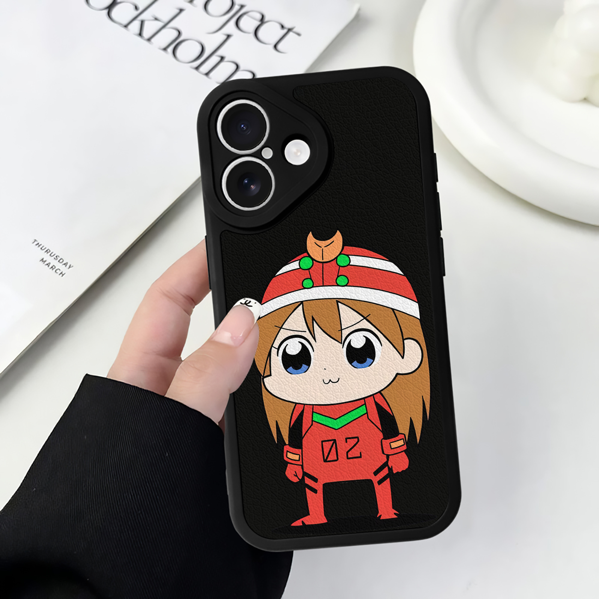 （画像用） EVA 新世紀エヴァンゲリオン 【iPhone 16シリーズ対応】シリコンスマホケース（レザー調） 材質：シリコン